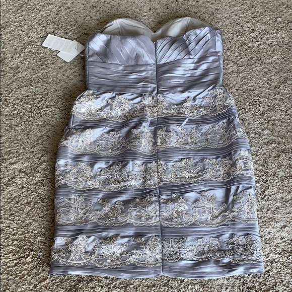 embroidered sweatheart neckline strapless wedding dress s16 - Picture 10 of 10